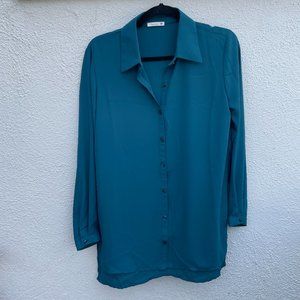 Women's Medium Soprano Blue Long Sleeve Blouse